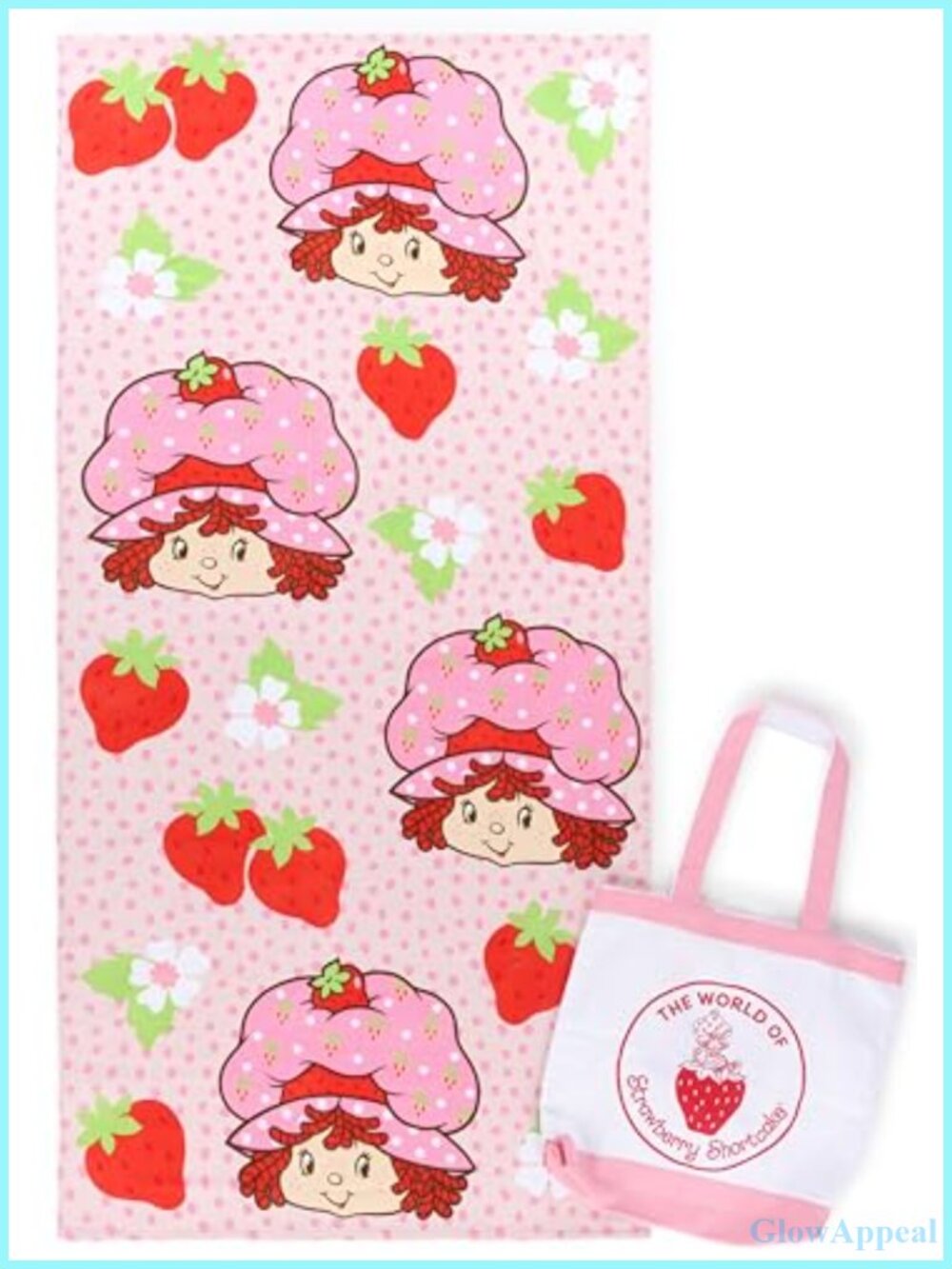 Canvas Tote Bag and Beach Towel Set 16x14.5 Inch with 28x58 Inch Absorbent Towel